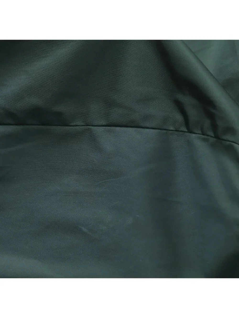 Prada Re-Nylon Hooded Nylon Rain Poncho Anorak Metal Green Half Zip S